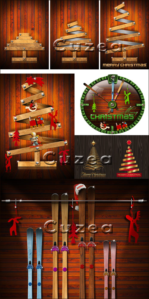      / Wooden and Stylized Christmas Tree