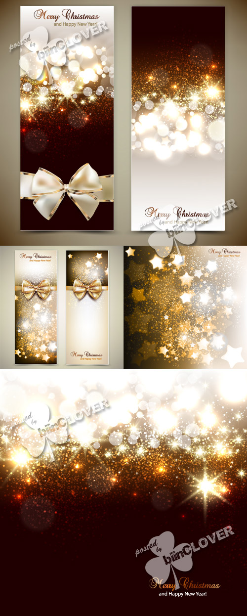 Elegant Christmas backgrounds and banners 0301