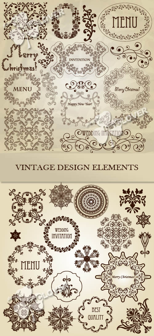 Vintage design elements 0302