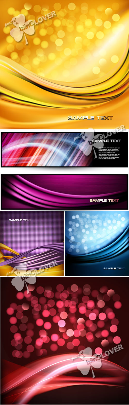 Colorful abstract backgrounds and banners 0301