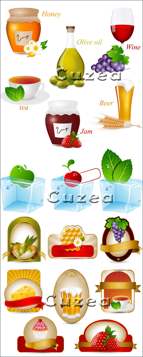     / Vector set food and drink