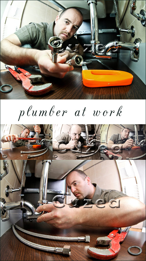   - Plumber at work - Stock photo