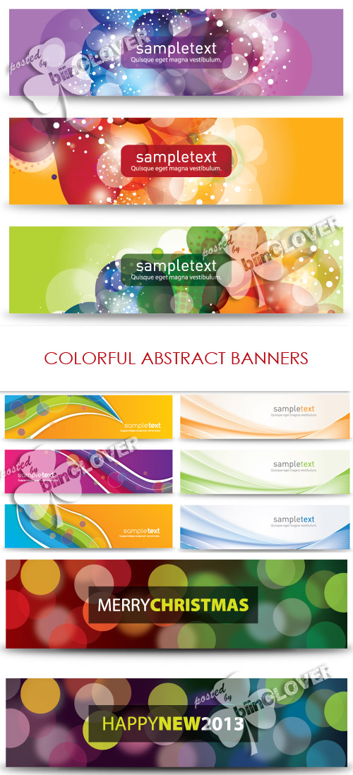 Colorful abstract banners 0309