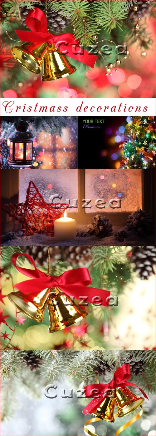 New Year's and Christmas elements of scenery - Stock photo