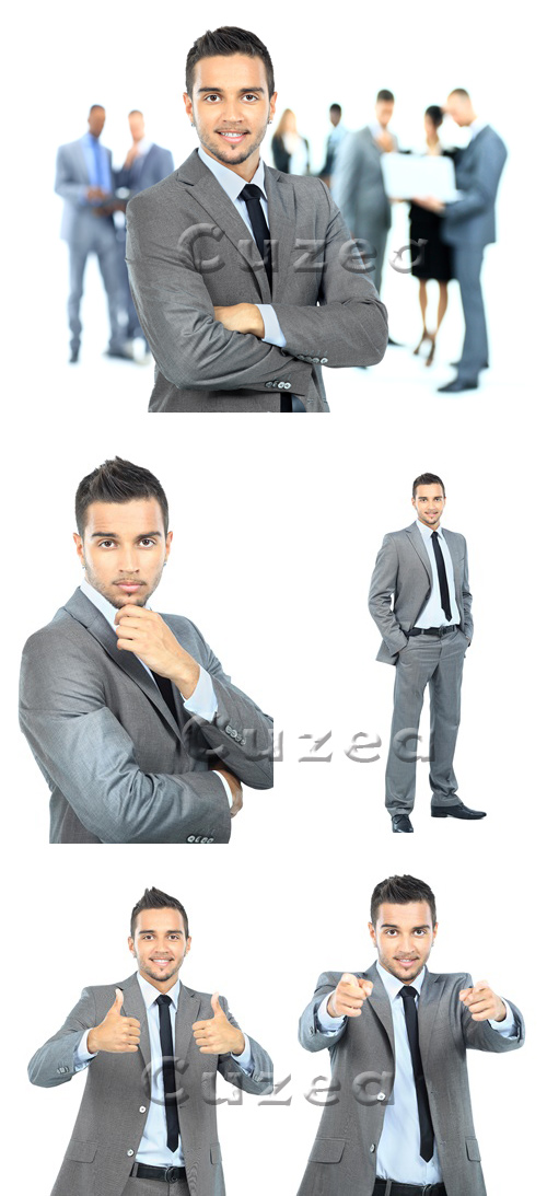    / Businessman on white  background - Stock photo
