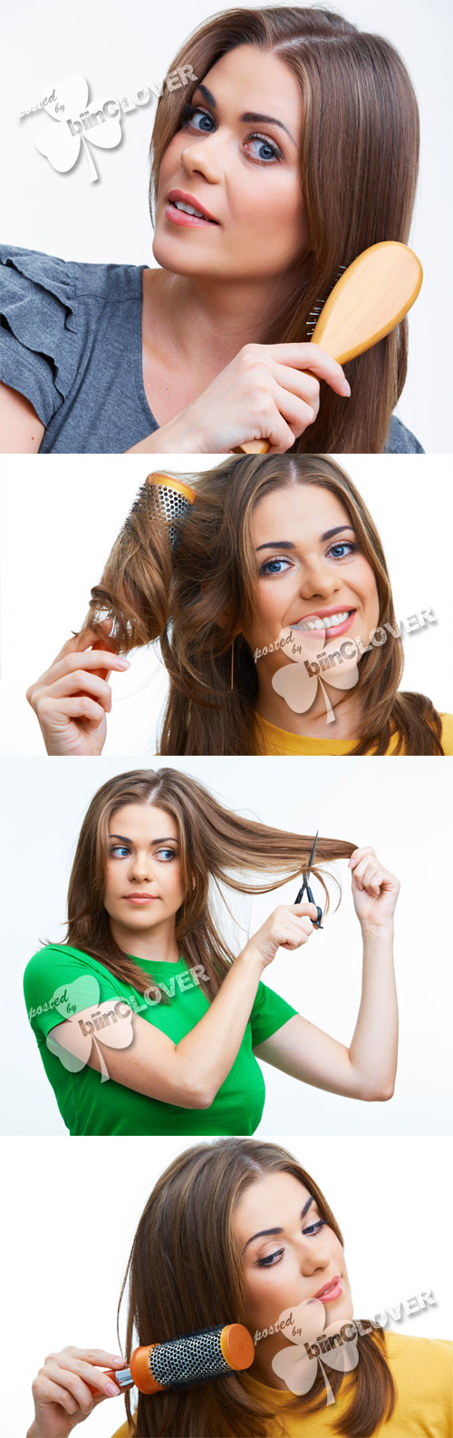 Girl with hairbrush 0400