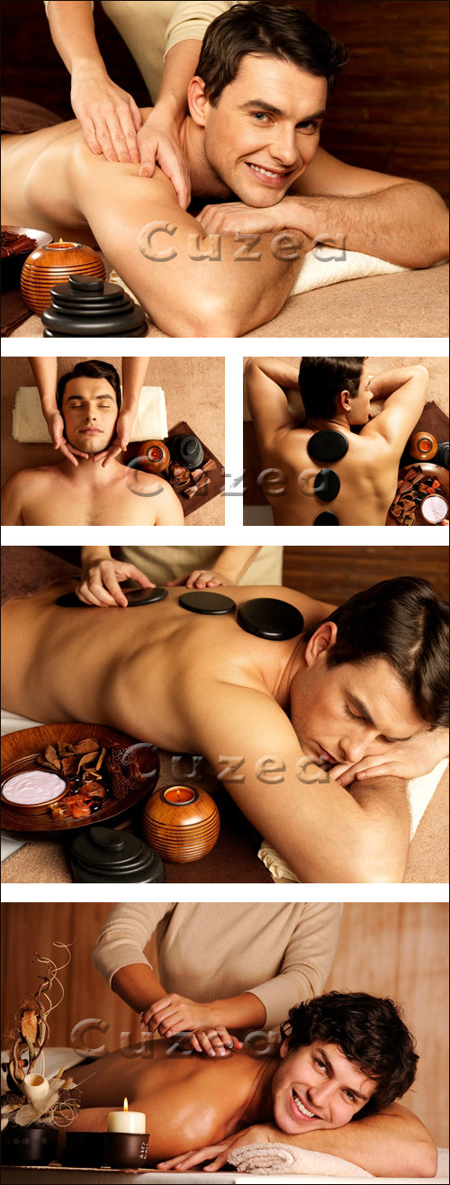    / Spa massage for man - Stock photo