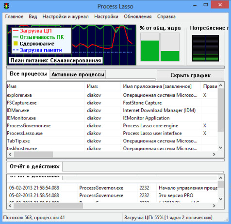 Process Lasso 6.0.2.44 Portable and Repack (MULTi/RUS)