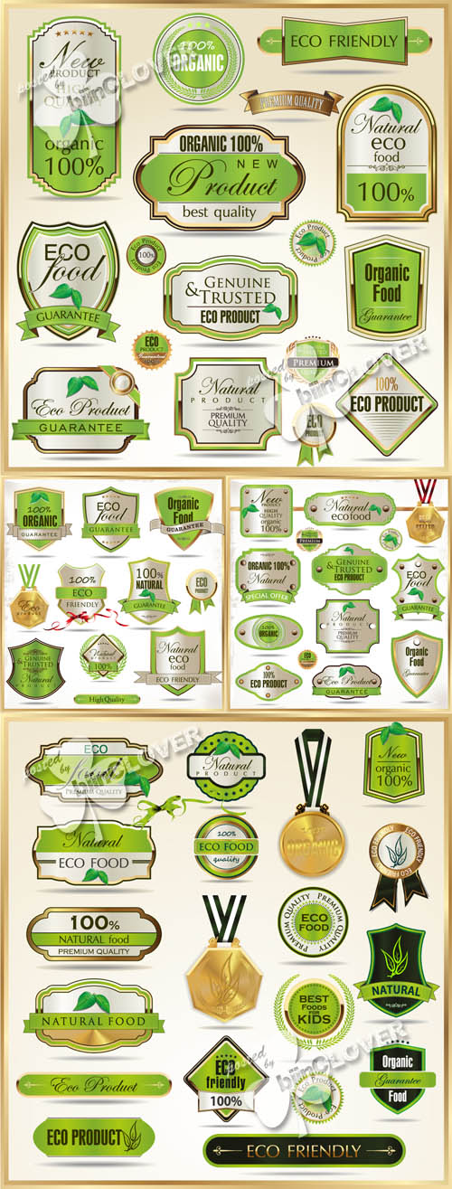 Eco labels and stickers 0411