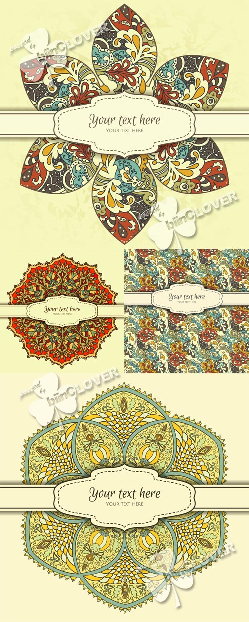 Card with decorative ornament 0411