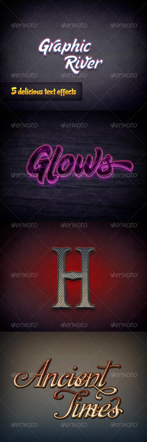    - 5 delicious text effects - GraphicRiver