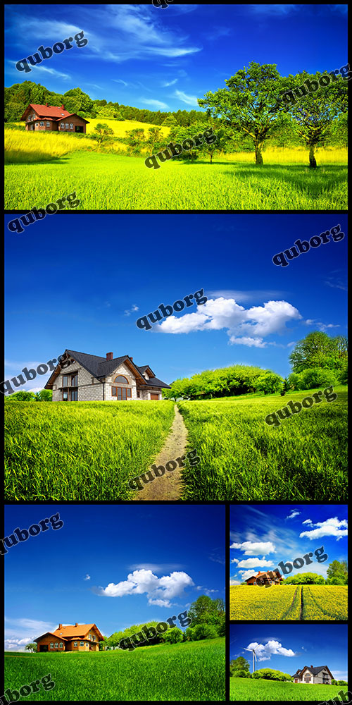 Stock Photos - Houses in Summer