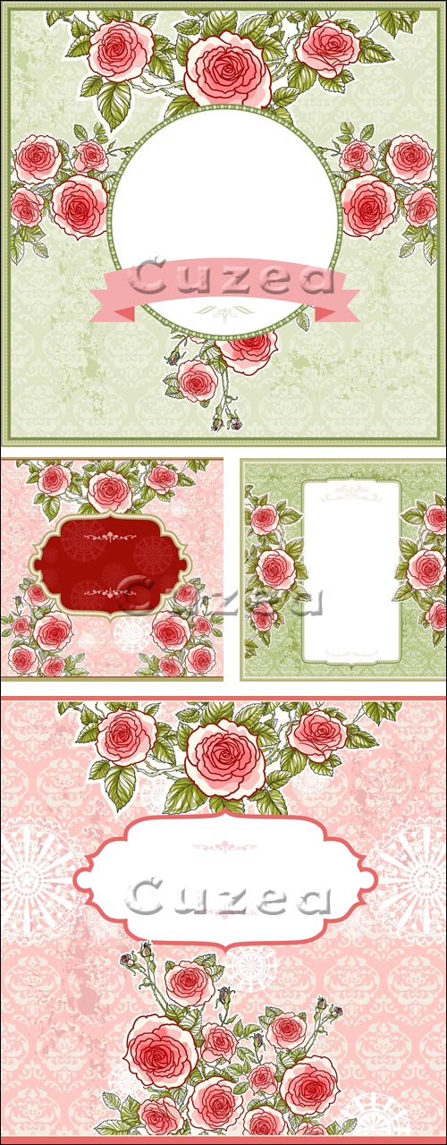    / Flowers background in vector