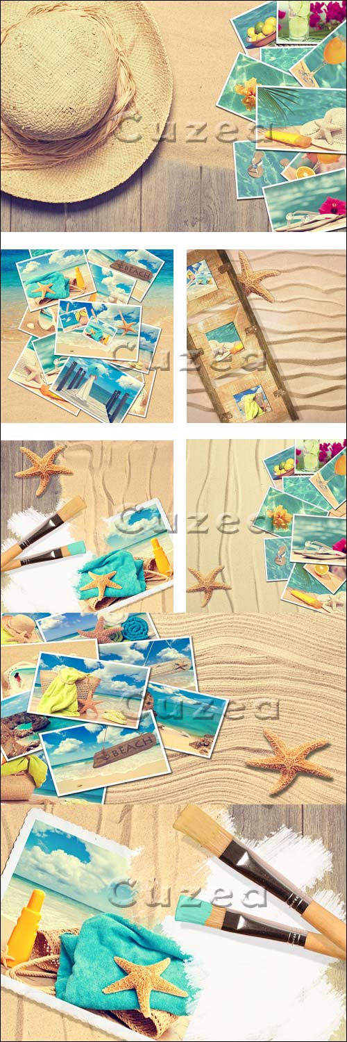    / Vacation sea Postcards - stock photo