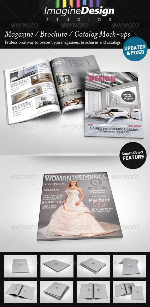 GraphicRiver Photorealistic Brochure / Magazine Mock-up