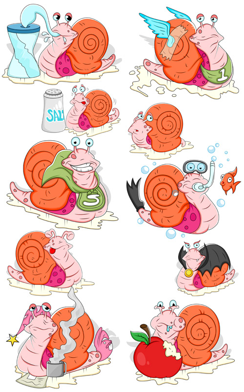 Snail Vector Illustrations
