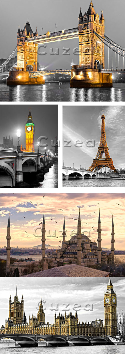   / ities monuments of the world - stock photo