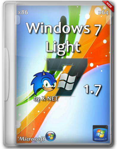 Windows 7 SP1 - Light 1.7 by X-NET x86/64 2DVD (2013) Русский