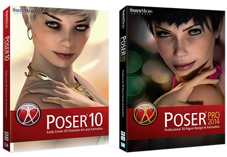 Smith Micro Poser 10 and Poser Pro 2014 with SR1 and  Content