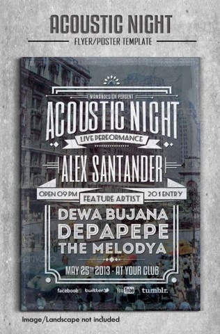 GraphicRiver Acoustic Night Flyer/Poster