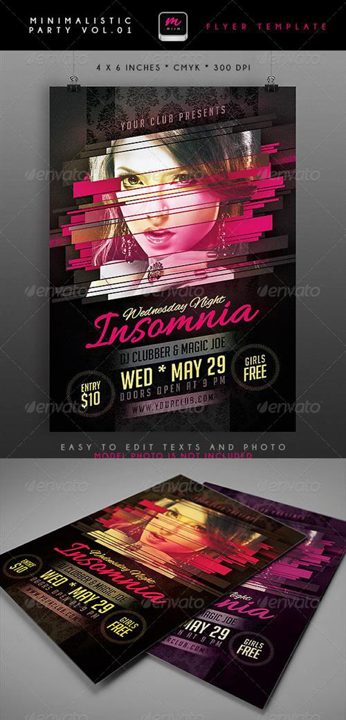 GraphicRiver - Minimalistic Party Flyer 1