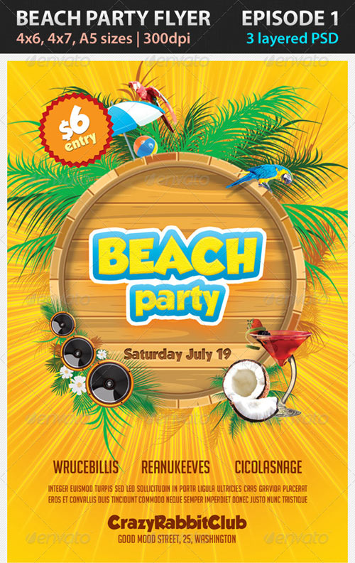 Beach Party Flyer Episode 1