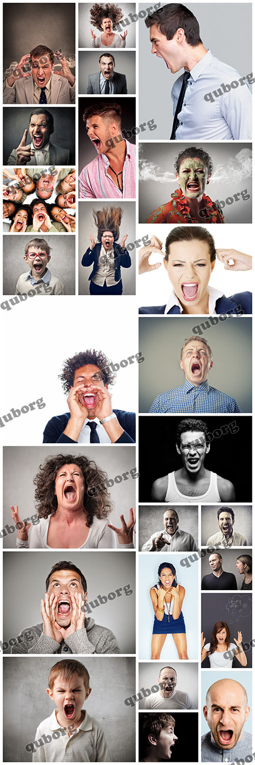Stock Photos - Screaming People