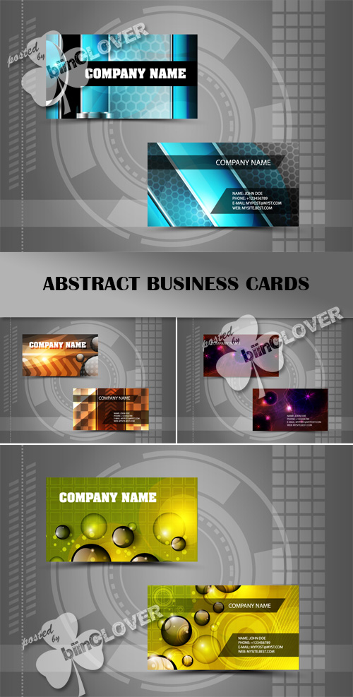 Abstract business cards 0432