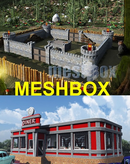 DAZ/Poser : MeshBox 3D Collection
