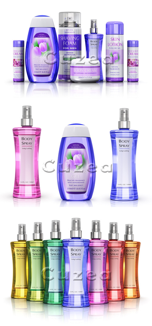   / Set of perfumes - stock photo