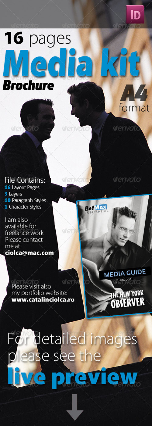 16 Pages Media Kit Brochure