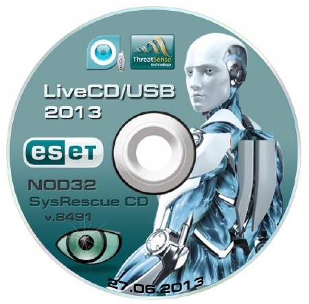 ESET NOD32 LiveCD / LiveUSB v.8491 (Rus/Eng) от 27.06.2013