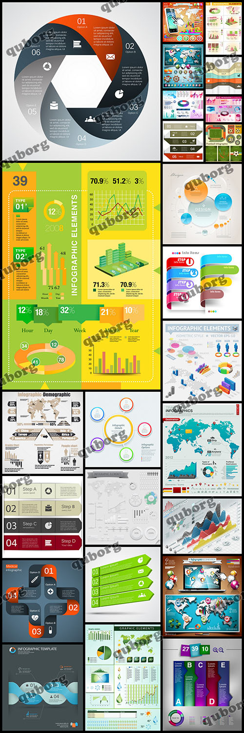 Stock Vector - Infographic and Design Elements Part 9