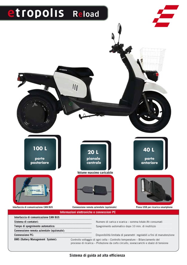 Электрический скутер E-Tropolis Reload