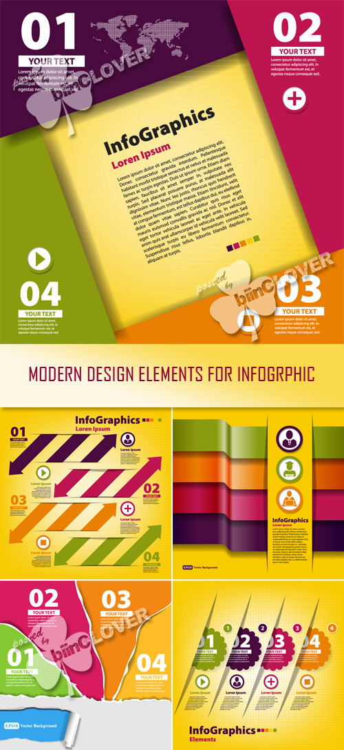 Modern design elements for infographic 0440