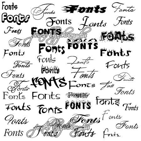 Fonts - New 10.000 Fonts Mega Collection 2009 Unique Pack