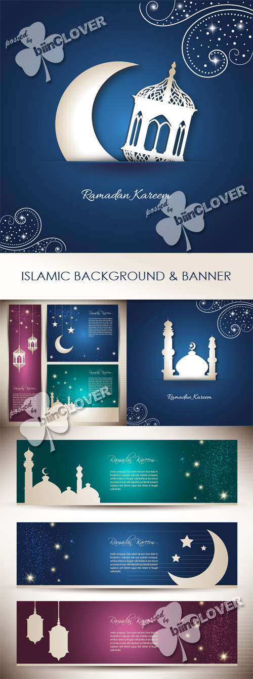 Islamic background and banner 0443