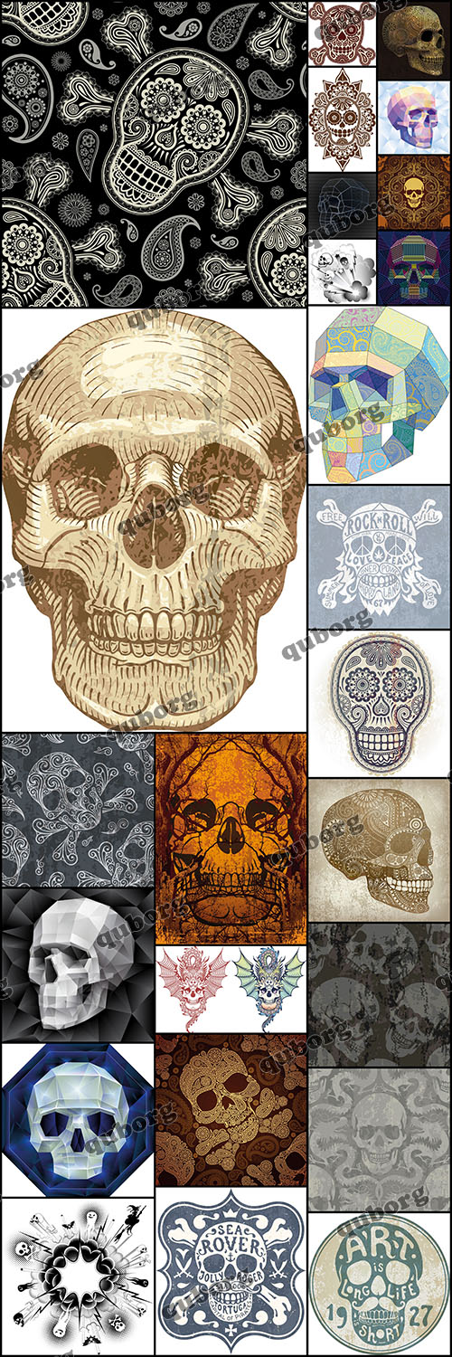 Stock Vector - Amazing Skull Design Part 2