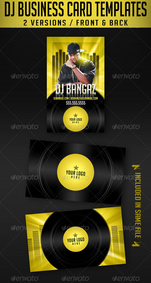 DJ Business Card Templates