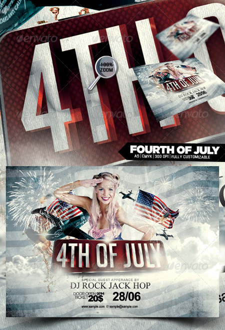 PSD - GraphicRiver Fourth of July