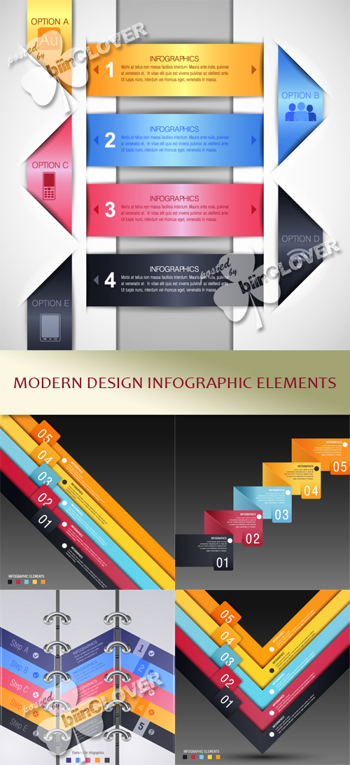 Modern design infographic elements 0446