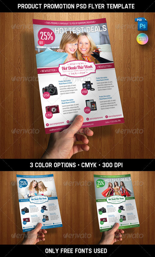 Product Promotion PSD Flyer Template