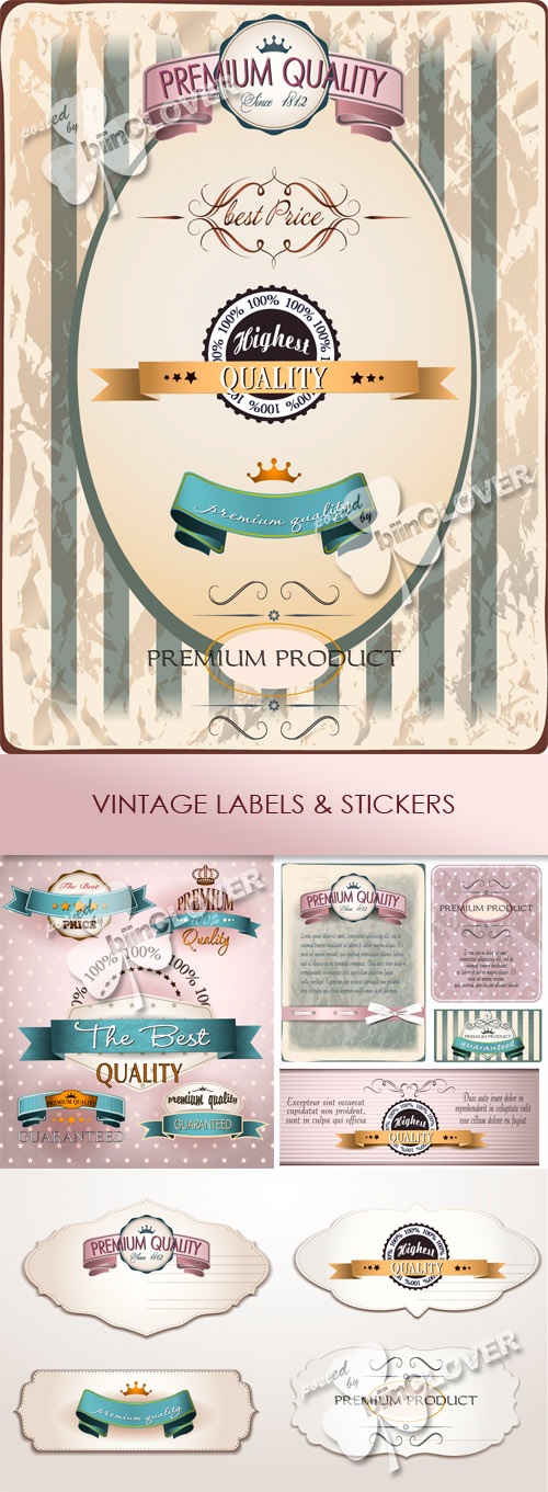 Vintage labels and stickers 0449