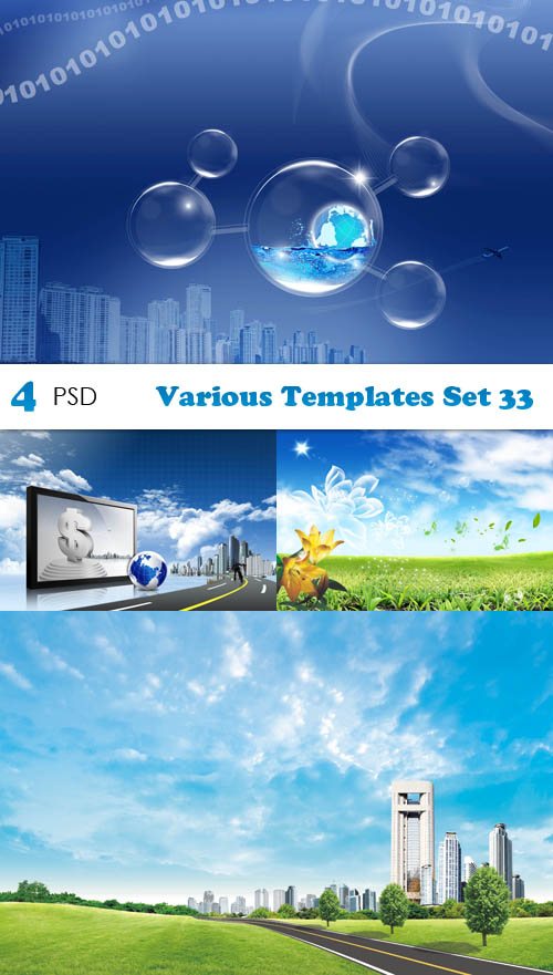 PSD - PSD - Various Templates Set 33