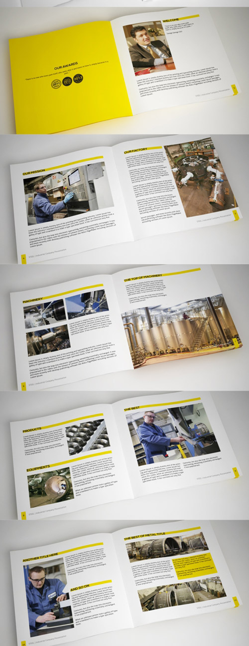 Indesign Industrial Brochure Highlights