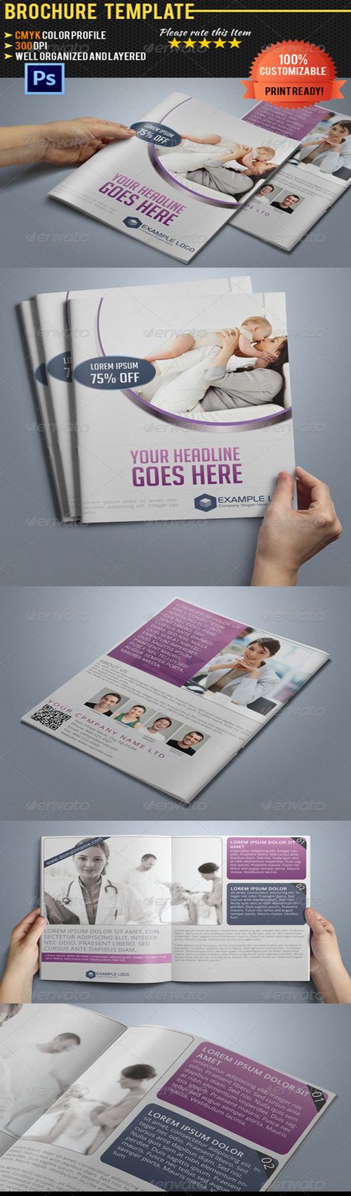 PSD - GraphicRiver Multipurpose Bi-Fold Business Brochure Vol.3