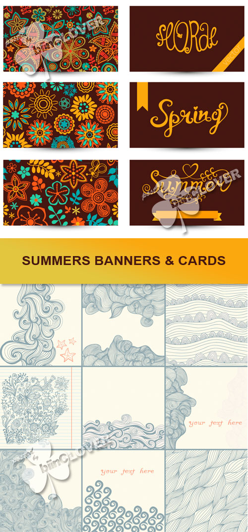 Summer banners and cards 0450