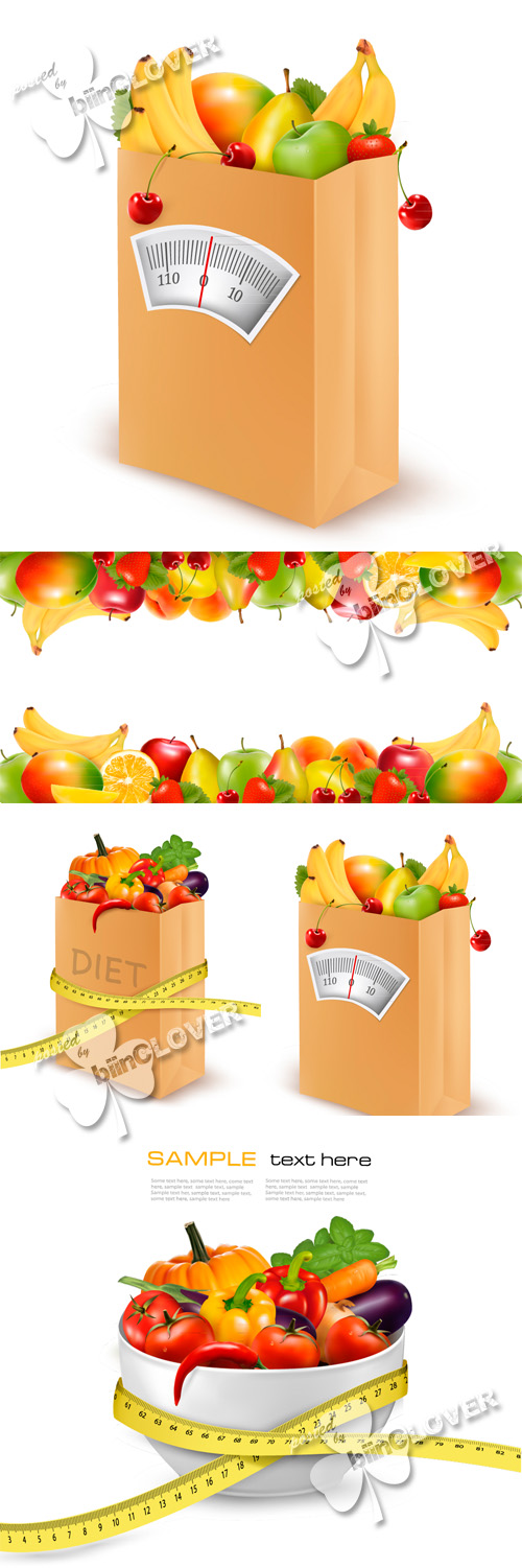 Concept of vegetables  and fruits diet 0452