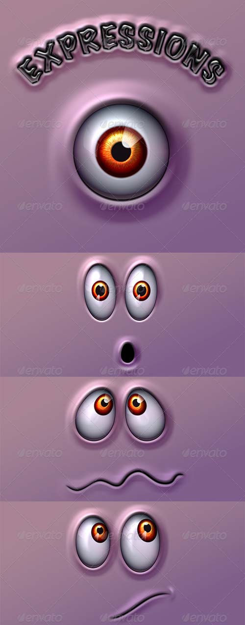 PSD - GraphicRiver Character Expressions Templates Pack