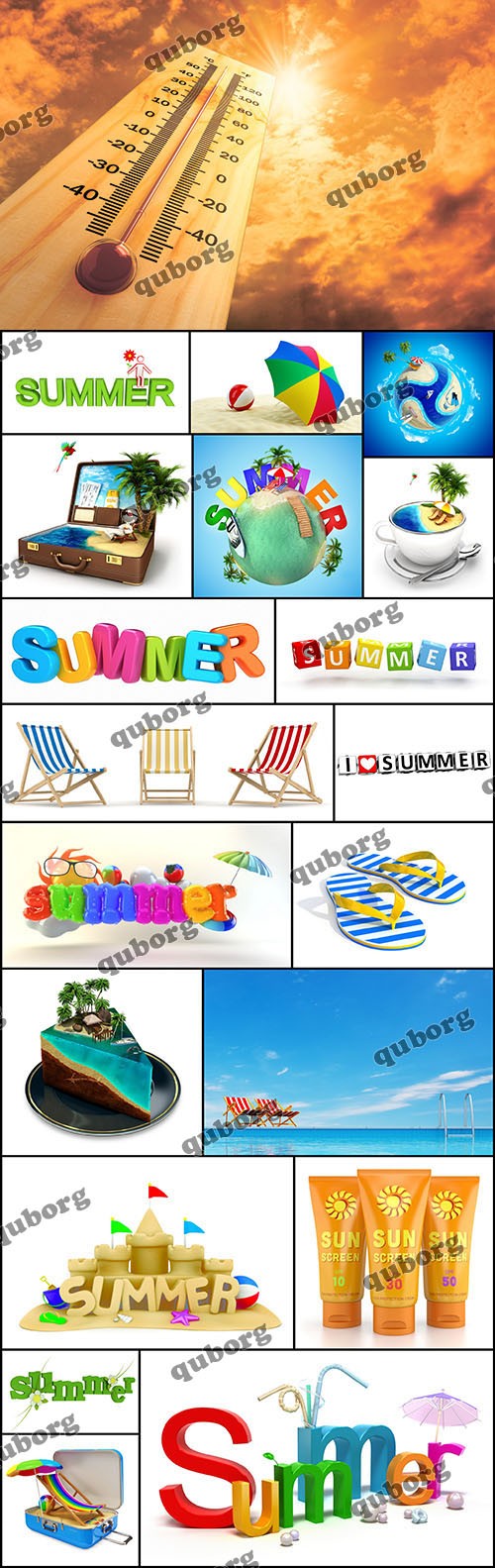 Stock Photos - Summertime 3D